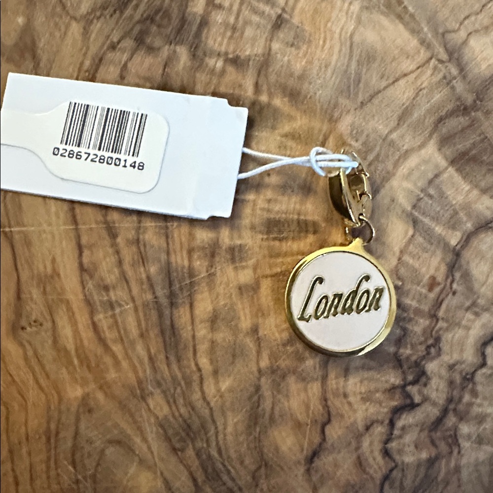 Spartina 449 Gold 'London' Charm for Keychains Bracelets Necklaces Handbags